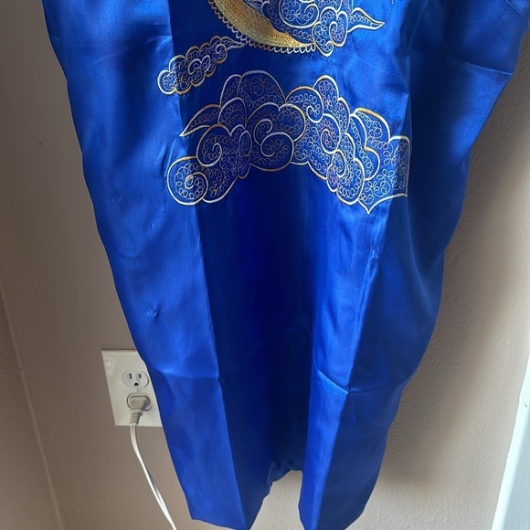 Embroidered Dragon Silky Robe (No Belt) - Picture 3 of 10
